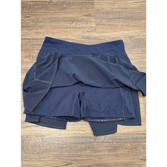 Spanx Get Moving Skort XL Navy Built-In Shorts Pocket Active Athletic Skirt - Picture 7 of 12